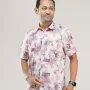 Digital Printed Premium Short Sleeve Shirt - (Biscuit)