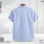 Remi Cotton Premium Short Sleeve Shirt - (Sky blue)