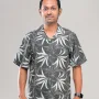 Premium Short Sleeve Cuban Collar Shirt - (Off black)