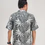 Premium Short Sleeve Cuban Collar Shirt - (Off black)