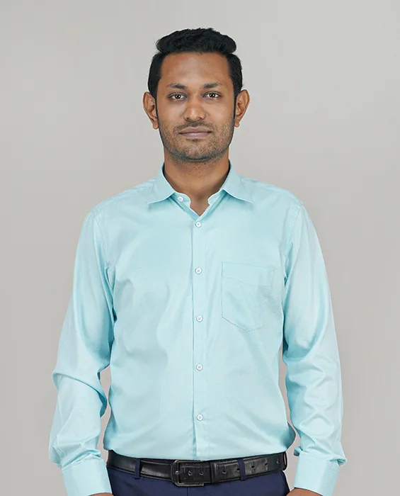 Premium Cotton Full Sleeve Formal Shirt - (Aqua Blue)