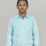 Premium Cotton Full Sleeve Formal Shirt - (Aqua Blue)