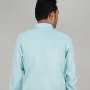Premium Cotton Full Sleeve Formal Shirt - (Aqua Blue)