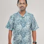 Premium Short Sleeve Cuban Collar Shirt - (Sky blue)