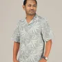 Premium Short Sleeve Cuban Collar Shirt - (Ash)