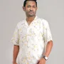 Premium Short Sleeve Cuban Collar Shirt - (White)