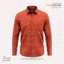 Premium Imported Cotton Full Sleeve Shirt - (Copper Orange)