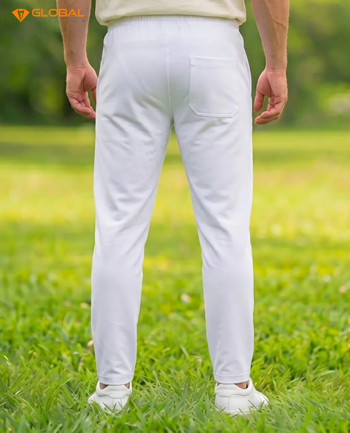 Premium Chinese Dubi Fabric Trousers - (White)