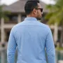 Men's Premium Cotton Full Sleeve Shirt - (Sky Blue)
