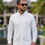 Men's Premium Cotton Full Sleeve Shirt - (White)