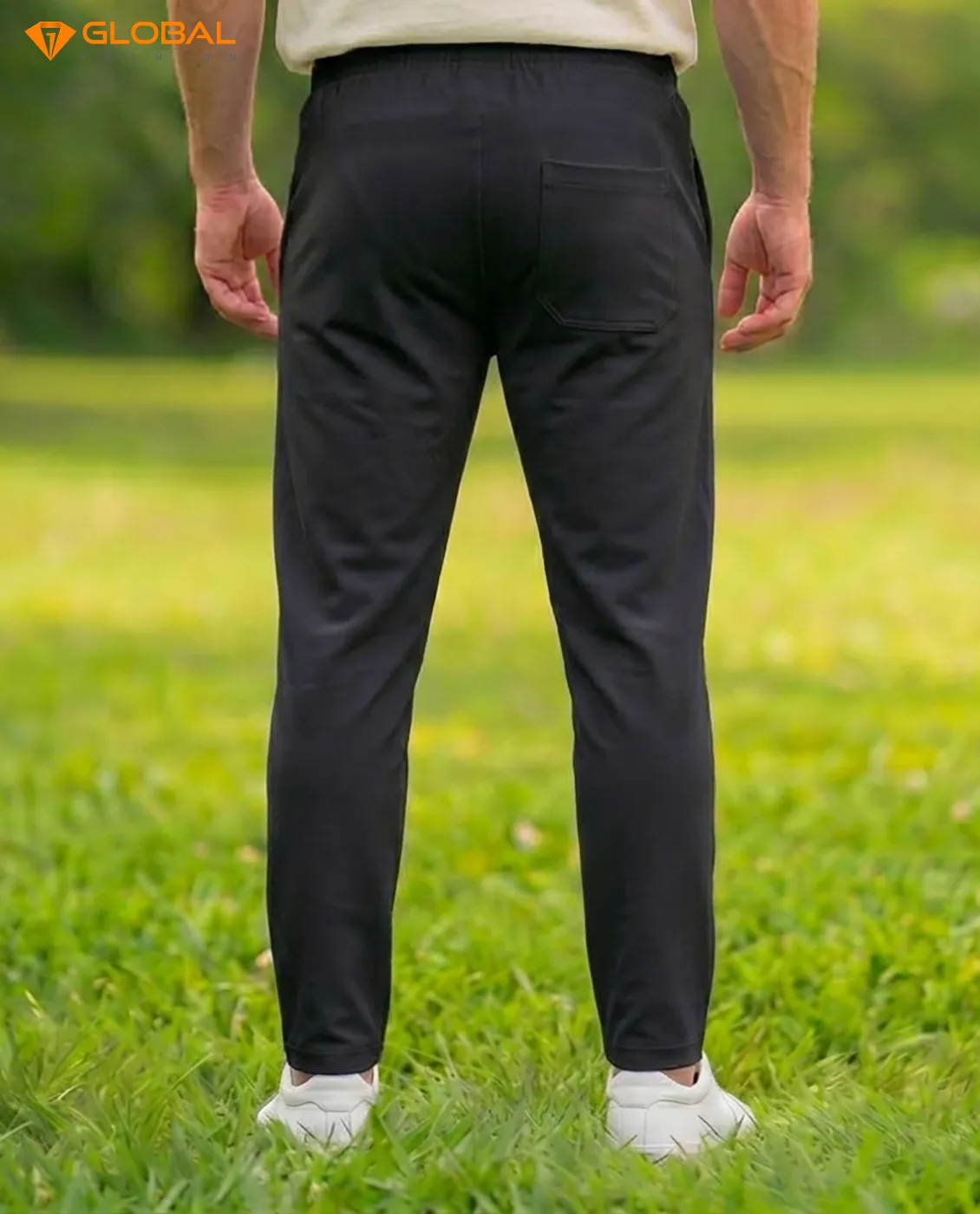 Premium Chinese Dubi Fabric Trousers - (Black)