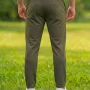 Premium Chinese Dubi Fabric Trousers - (Olive)