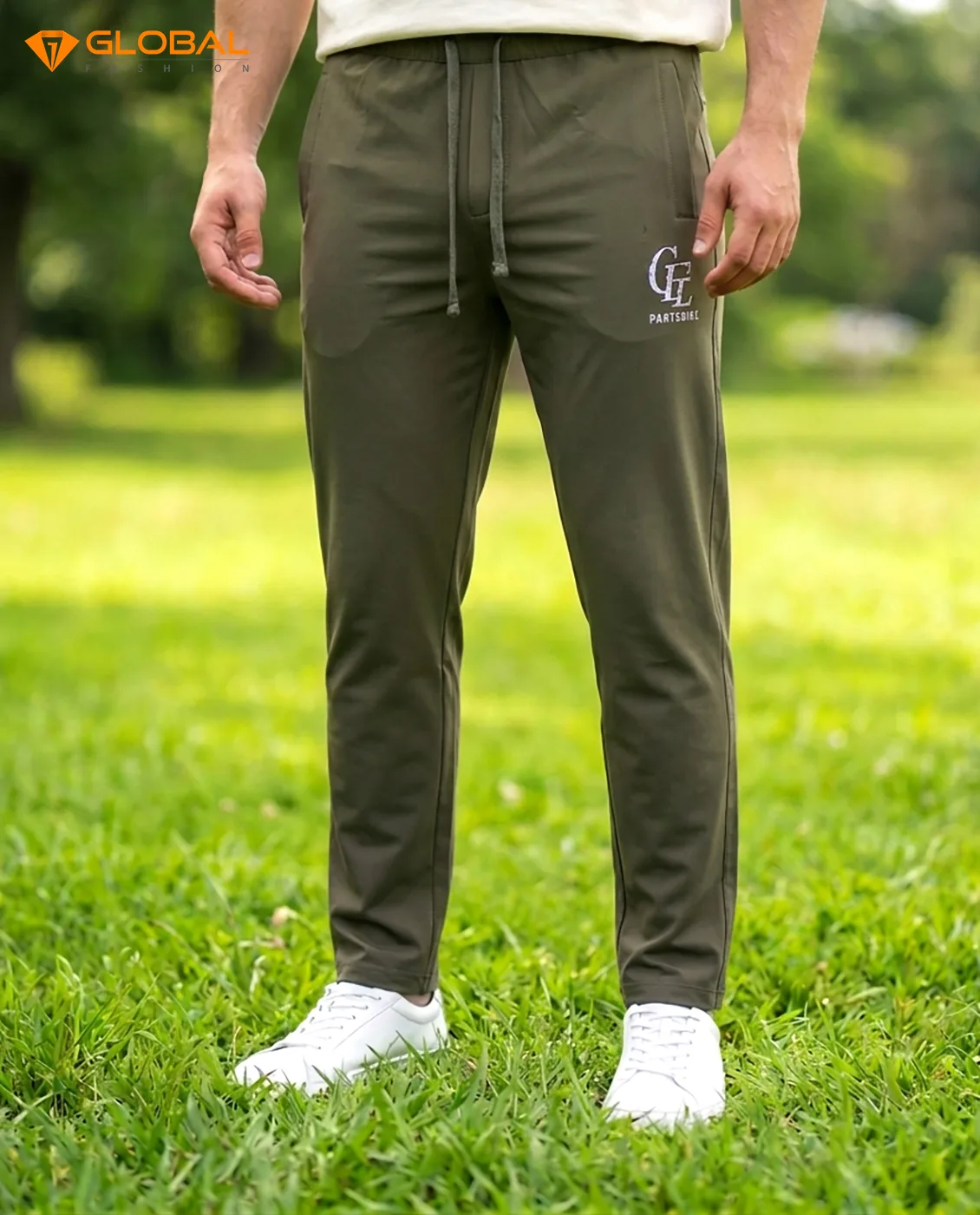 Premium Chinese Dubi Fabric Trousers - (Olive)