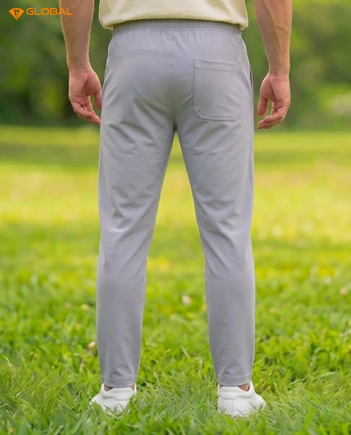 Premium Chinese Dubi Fabric Trousers - Combo-2(Black & Grey)