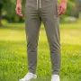Premium Chinese Dubi Fabric Trousers - (Olive-grey)