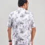 Digital Printed Premium Short Sleeve Shirt - (Sky blue)