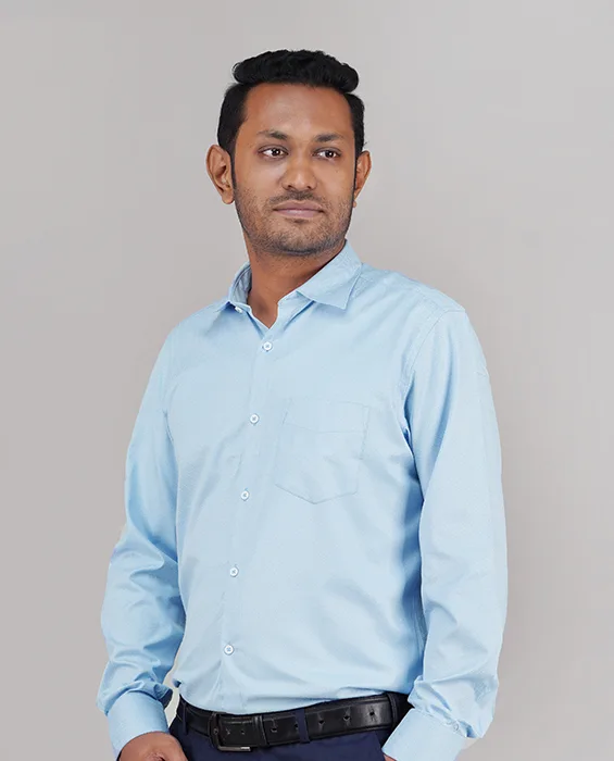 Premium Cotton Full Sleeve Formal Shirt - (Sky Blue)