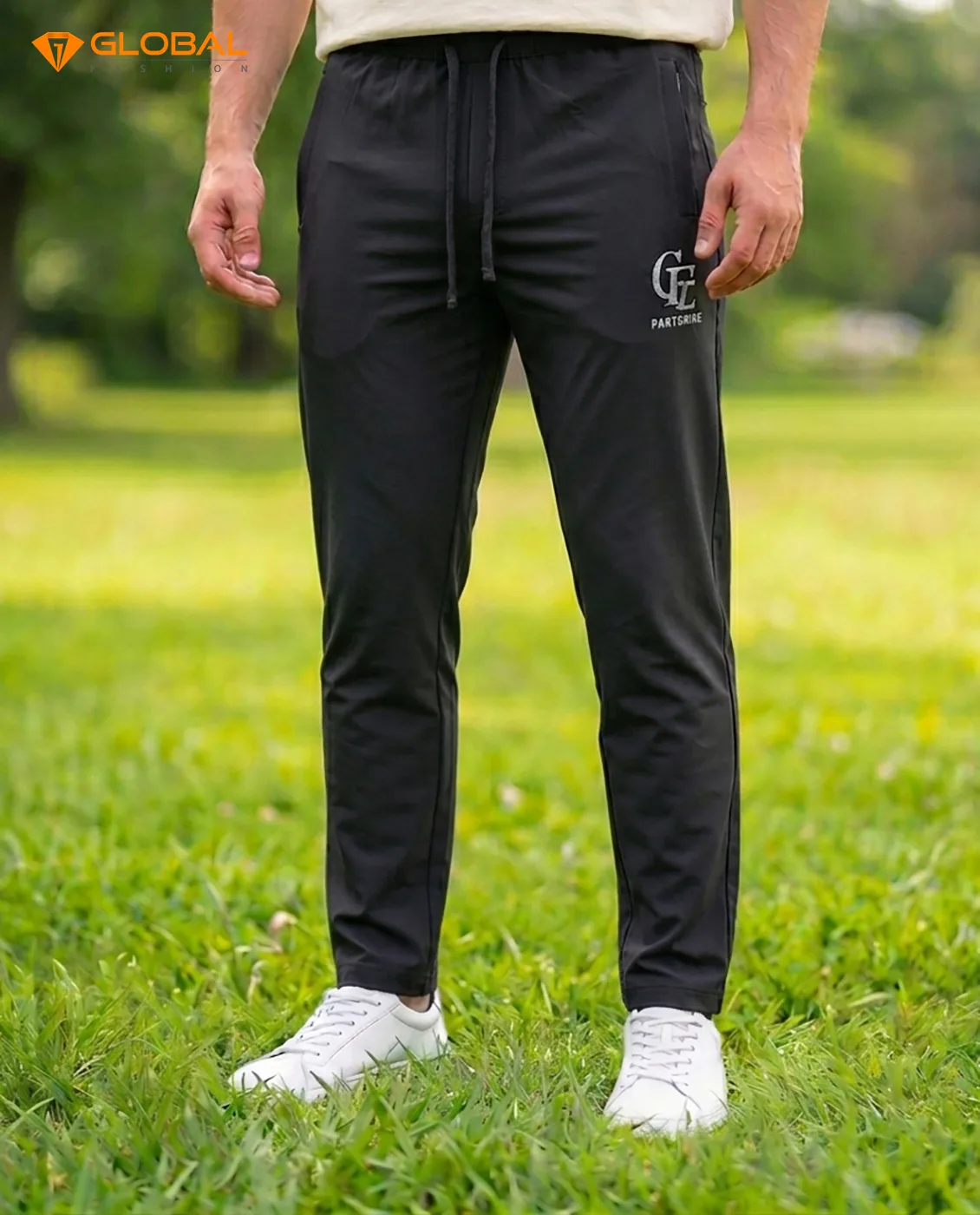 Premium Chinese Dubi Fabric Trousers - (Black)