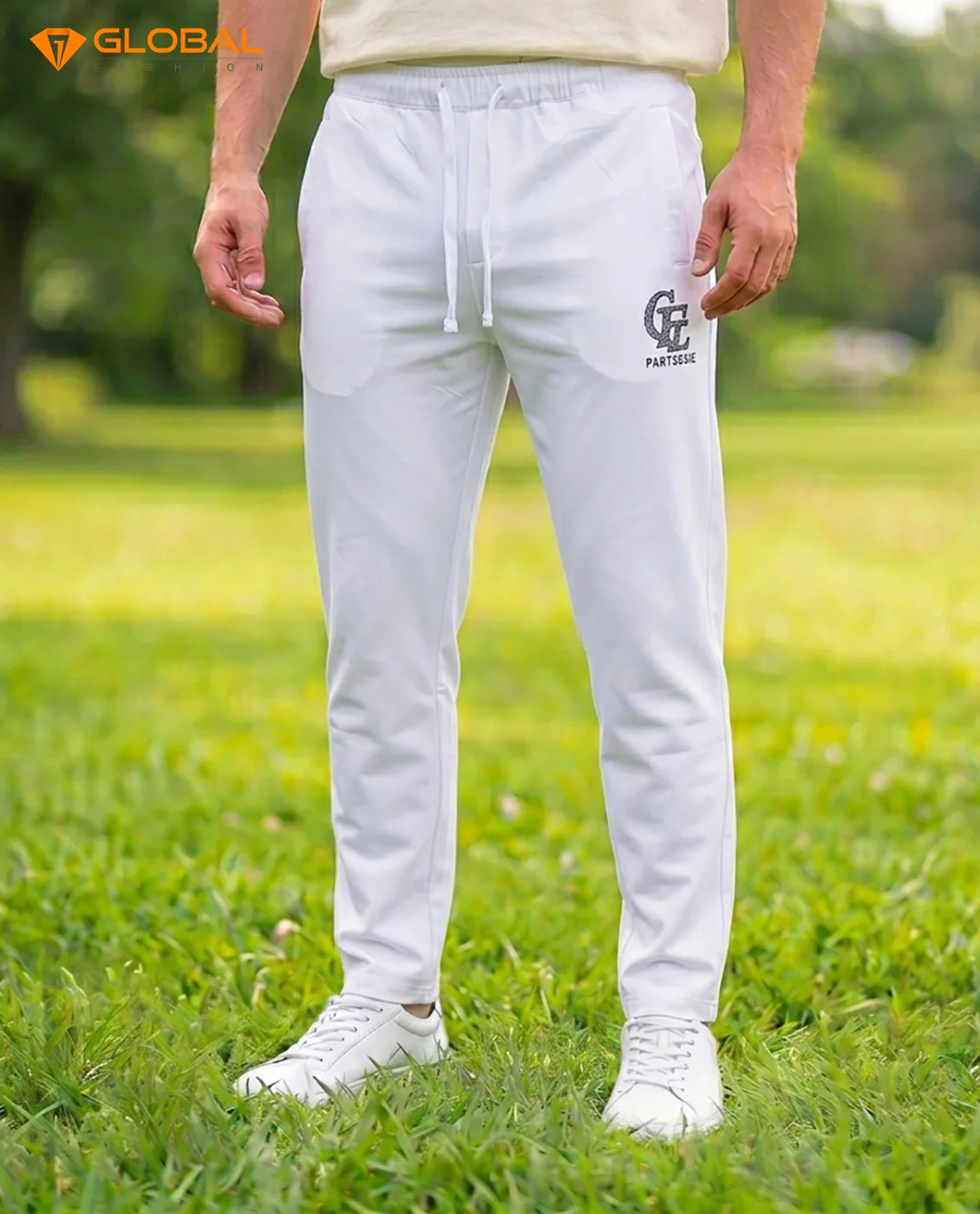 Premium Chinese Dubi Fabric Trousers - (White)