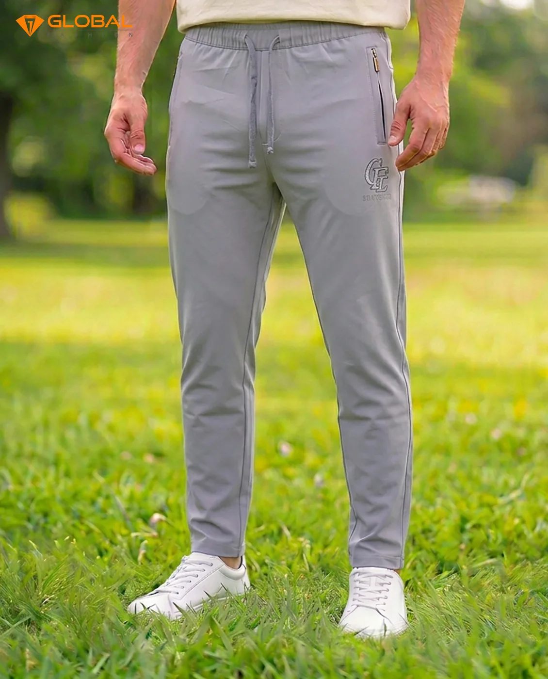 Premium Chinese Dubi Fabric Trousers - (Grey)